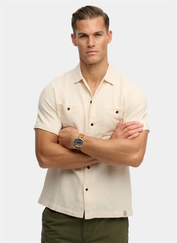 Superdry Merchant Texturerad S/S Skjorta